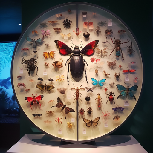 תצוגה אינטראקטיבית המציגה את מחזור החיים המרתק של מיני חרקים שונים