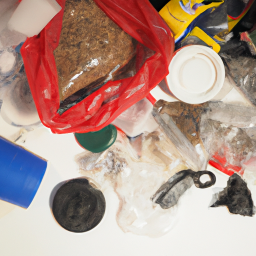 1. תמונה של סוגים שונים של פסולת תעשייתית להמחשת מגוון צרכי הניקיון
